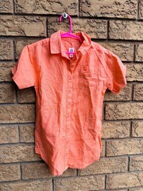 4/$25 • Gap Linen Cotton Blend Button Down Shirt Dress